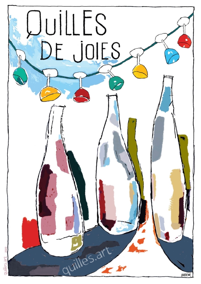 AFFICHE QUILLES DE JOIE 30 X 40 CM