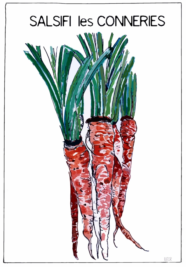 AFFICHE SALSIFI LES CONNERIES 30 X 40 CM