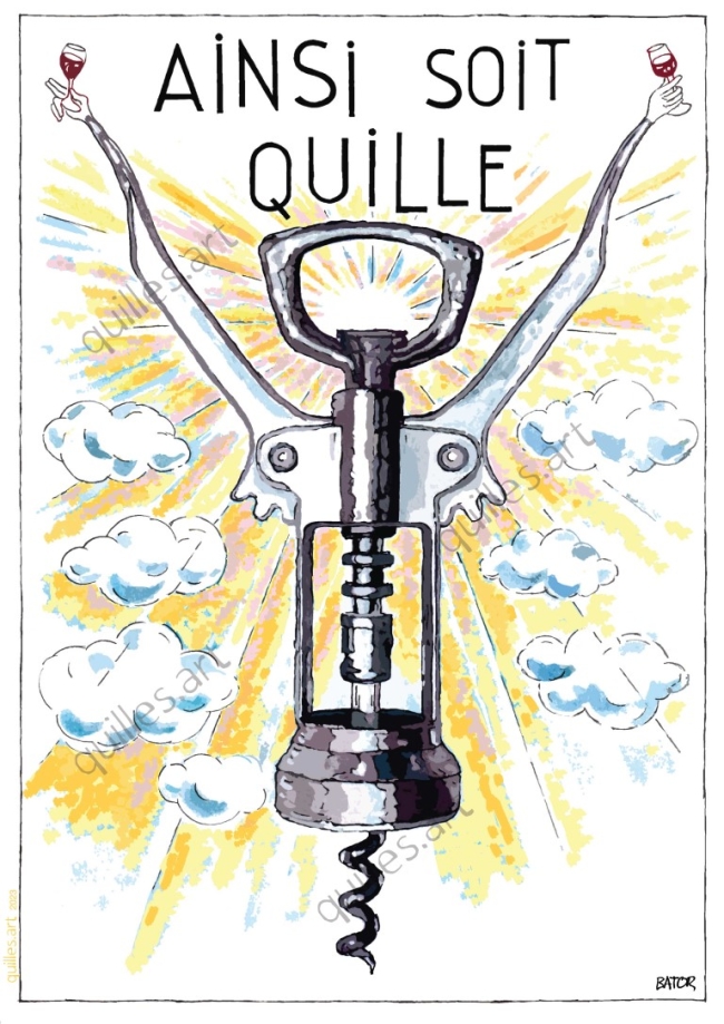AFFICHE AINSI SOIT QUILLE 30 X 40 CM