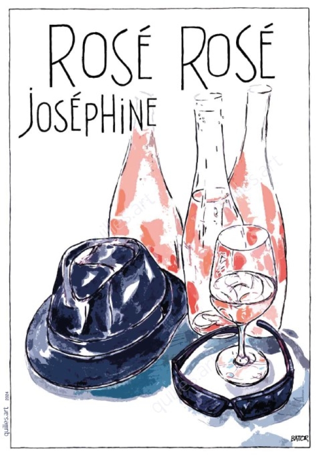 AFFICHE ROSE ROSE JOSEPHINE