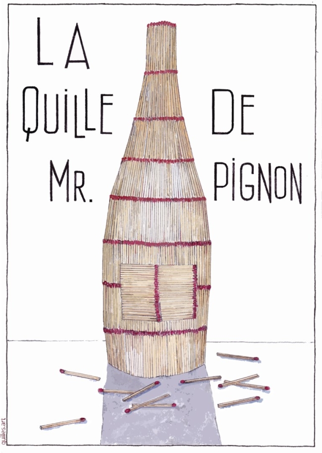 AFFICHE LA QUILLE DE MONSIEUR PIGNON 30 X 40 CM
