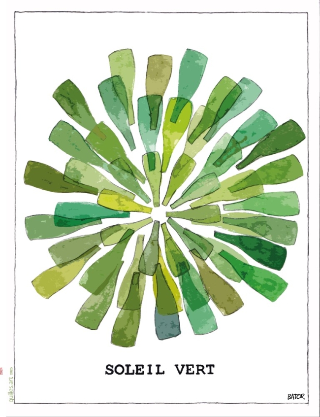 AFFICHE SOLEIL VERRE 30 X 40 CM 