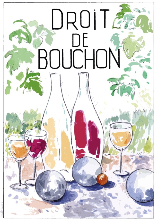 AFFICHE DROIT DE BOUCHON 30 X 40 CM